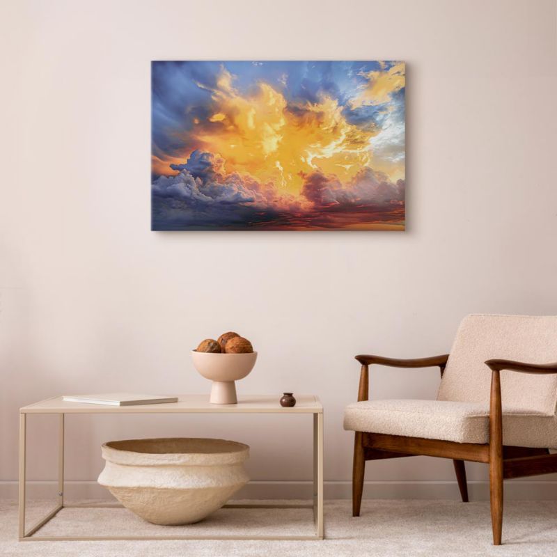 Obraz Artgeist Zachód słońca 120 x 80 cm flizelina 1 szt