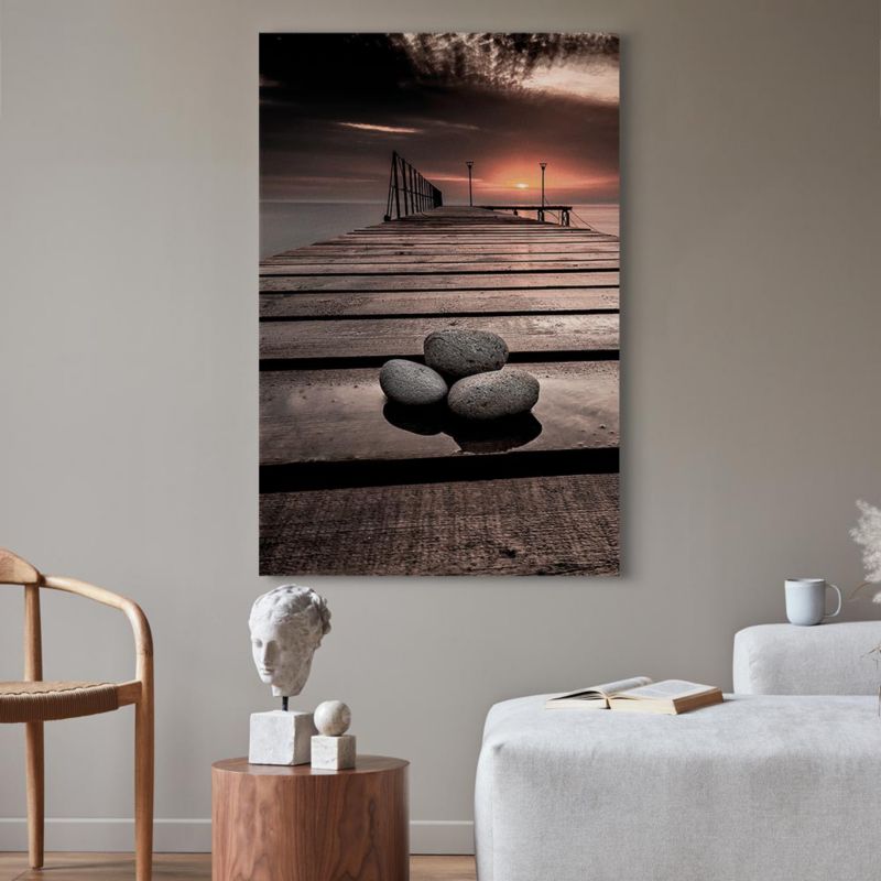 Obraz Artgeist Zachód słońca 60 x 90 cm płótno włoskie 1 szt