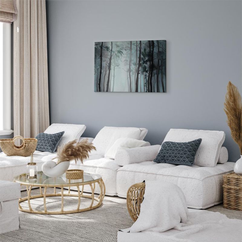 Obraz Artgeist Zamglony las 90 x 60 cm płótno włoskie 1 szt