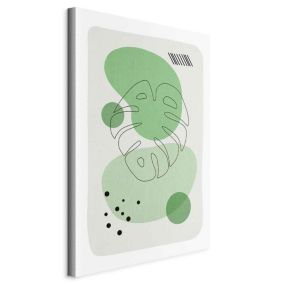 Obraz Artgeist Zielona Monstera 80 x 120 cm płótno włoskie 1 szt