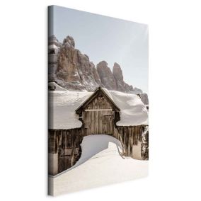Obraz Artgeist Zima w Dolomitach 80 x 120 cm płótno włoskie 1 szt