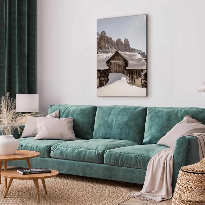 Obraz Artgeist Zima w Dolomitach 80 x 120 cm płótno włoskie 1 szt