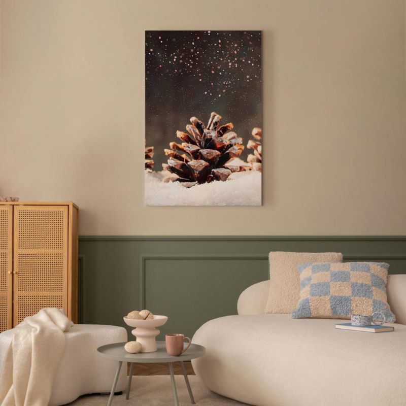 Obraz Artgeist Zimowa szyszka 60 x 90 cm flizelina 1 szt