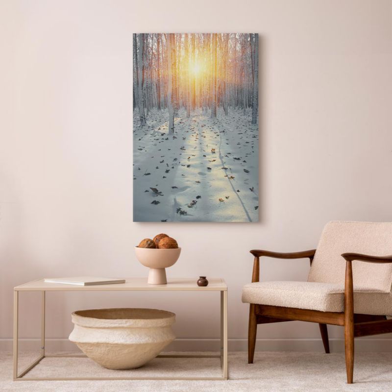 Obraz Artgeist Zimowe popołudnie 40 x 60 cm płótno włoskie 1 szt
