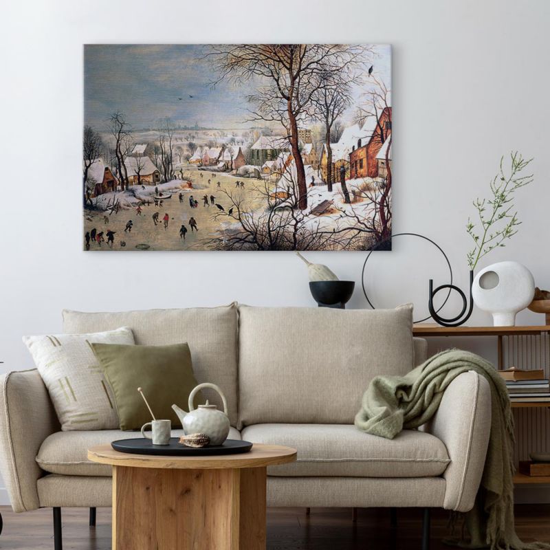 Obraz Artgeist Zimowy pejzaż 90 x 60 cm flizelina 1 szt