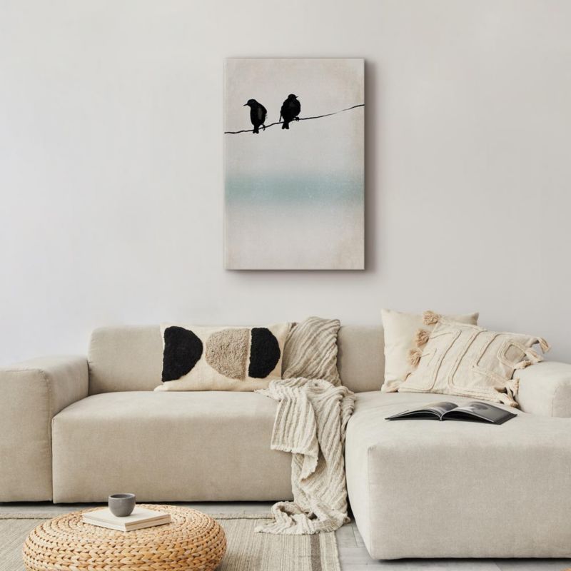 Obraz Artgeist Zmarznięte wróble 20 x 30 cm płótno włoskie 1 szt