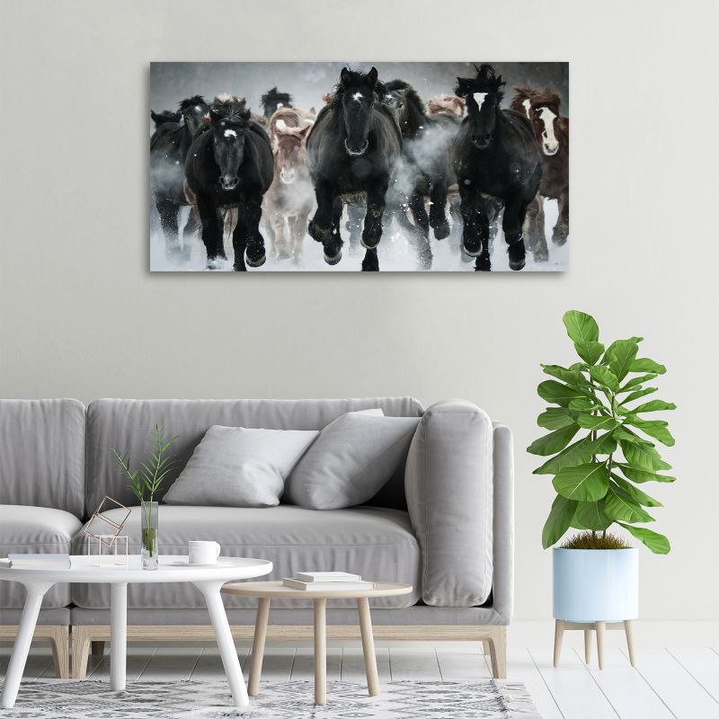 Obraz canvas Tulup Stado koni 125x50 cm 1 szt.