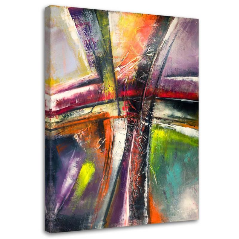 Obraz dekoracja do salonu nowoczesnego Feeby Kolorowa Abstrakcja 40x60cm 1szt