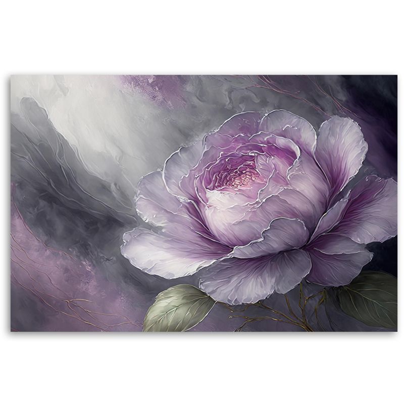 Obraz dekoracja do salonu sypialni Feeby Kwiat Piwonii Fioletowy 60x40 cm 1szt