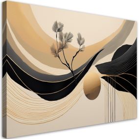 Obraz do salonu Feeby Abstrakcja Geometryczna Koło Drzewo 100x70 cm 1 szt