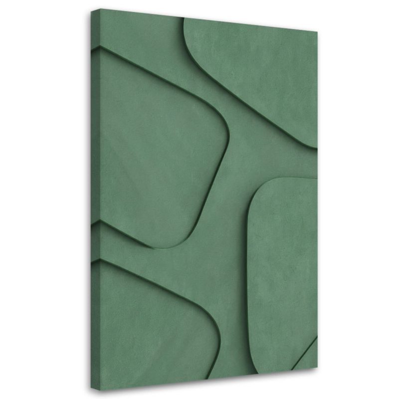 Obraz do salonu Feeby Kształty Geometryczne Zielony 60x90 cm 1szt
