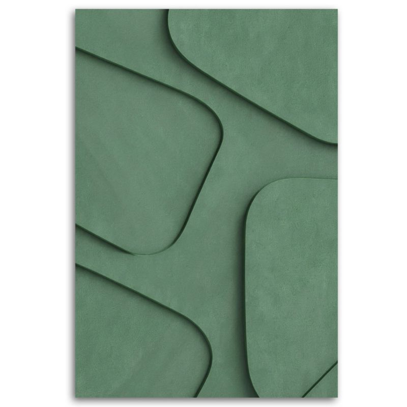 Obraz do salonu Feeby Kształty Geometryczne Zielony 60x90 cm 1szt