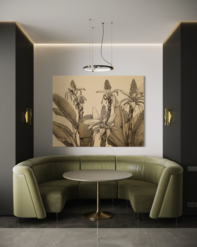 Obraz do salonu Feeby Kwiaty Rośliny Vintage 100x70 cm 1szt