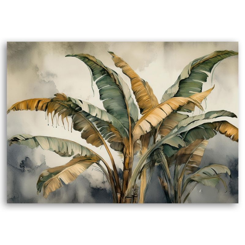 Obraz do salonu Feeby Liście Bananowca Egzotyczne 60x40 cm 1szt