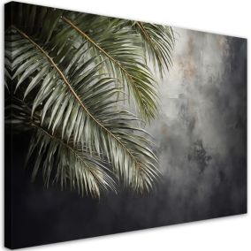 Obraz do salonu Feeby Liście Palmy Beton Natura 60x40 cm 1szt