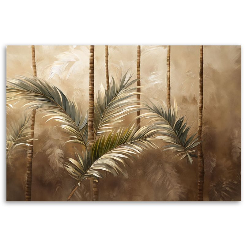 Obraz do salonu Feeby Liście Palmy Boho Natura 90x60 cm 1szt