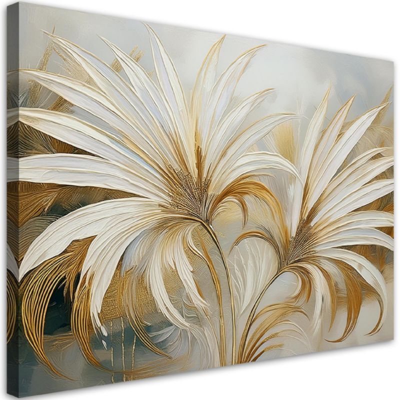 Obraz do salonu Feeby Liście Tropikalne Botanika 90x60 cm 1szt