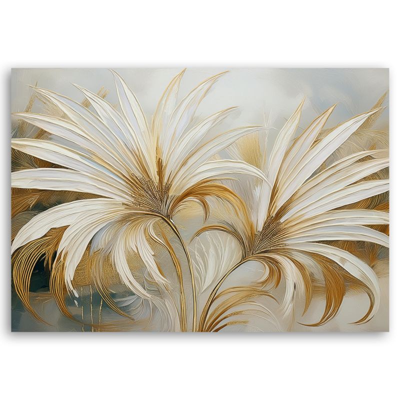 Obraz do salonu Feeby Liście Tropikalne Botanika 90x60 cm 1szt