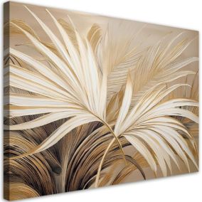 Obraz do salonu Feeby Liście Tropikalne w Beżu 120x80 cm 1szt