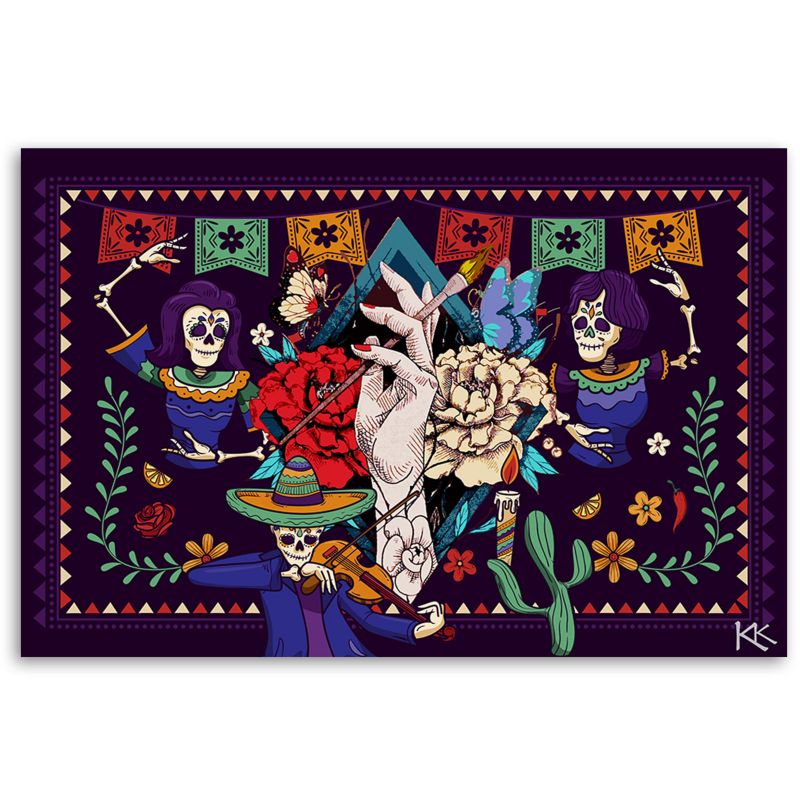 Obraz do salonu Feeby Meksykańska Abstrakcja 60x40 cm 1szt