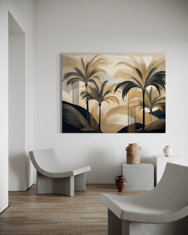 Obraz do salonu Feeby Palmy Dżungla Natura Pejzaż 100x70 cm 1szt