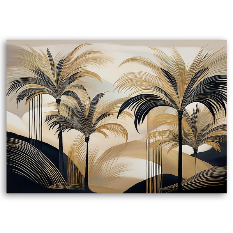 Obraz do salonu Feeby Palmy Dżungla Natura Pejzaż 100x70 cm 1szt