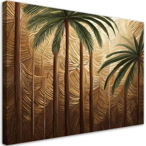 Obraz do salonu Feeby Palmy Drzewa Złoty 120x80 cm 1szt