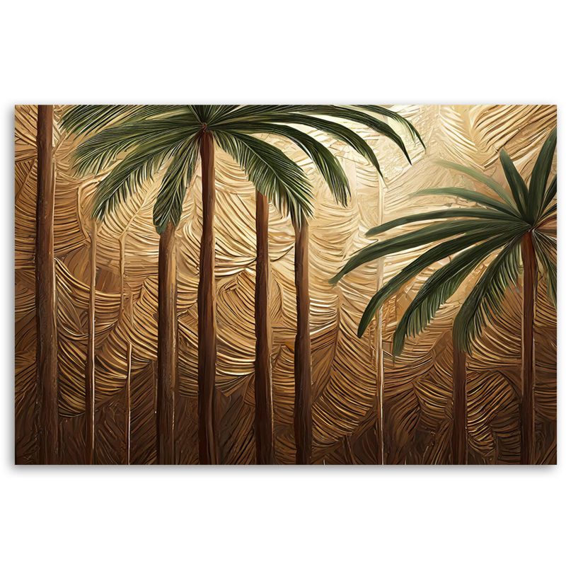 Obraz do salonu Feeby Palmy Drzewa Złoty 120x80 cm 1szt