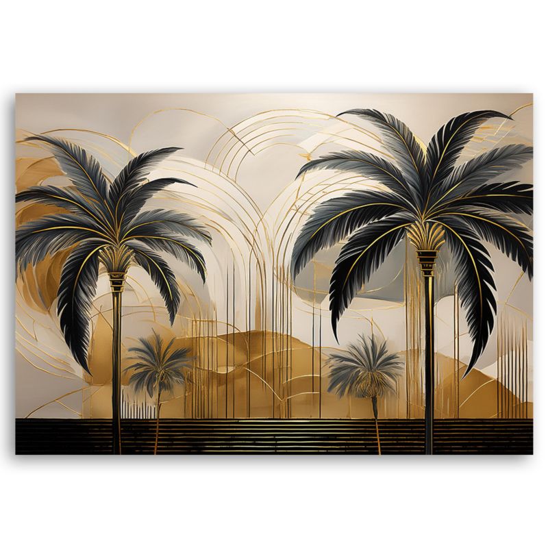 Obraz do salonu Feeby Palmy Krajobraz Tropikalny 100x70 cm 1szt