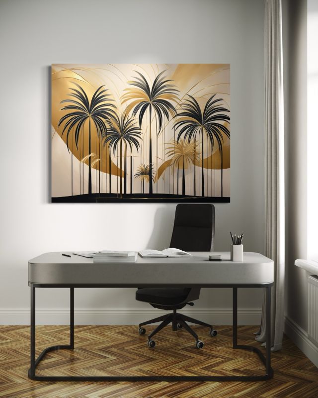Obraz do salonu Feeby Palmy Tropikalne Rośliny Botaniczne 100x70 cm 1szt