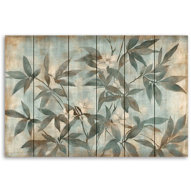 Obraz do salonu Feeby Pastelowe Liście Zielony 100x70 cm 1szt