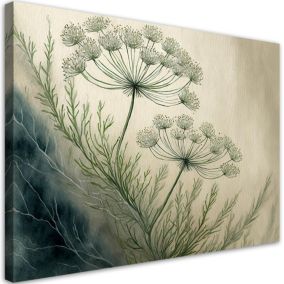 Obraz do salonu Feeby Rośliny Botanika Zielony 60x40 cm 1szt