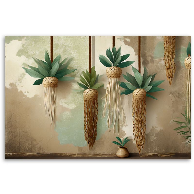 Obraz do salonu Feeby Wiszące Rośliny Boho w beżu 120x80 cm 1szt