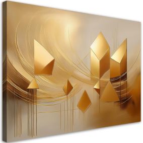 Obraz do salonu Feeby Złota Abstrakcja Glamour 100x70 cm 1szt