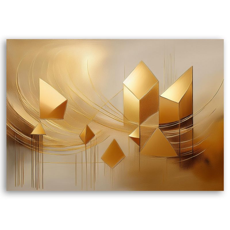 Obraz do salonu Feeby Złota Abstrakcja Glamour 120x80 cm 1szt