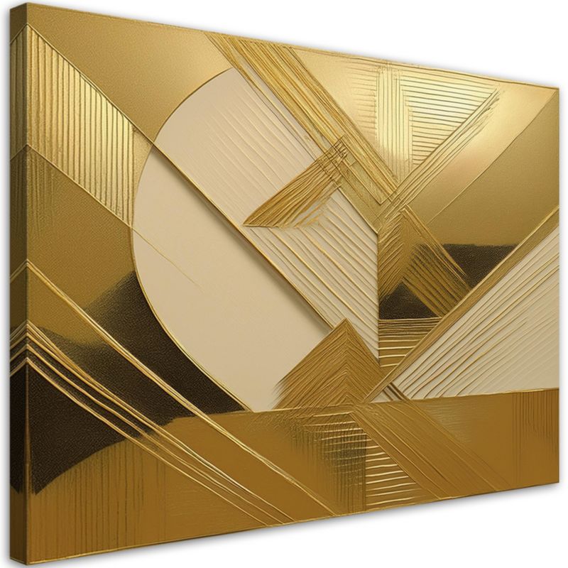 Obraz do salonu Feeby Złota Abstrakcja Glamour Loft 120x80 cm 1szt
