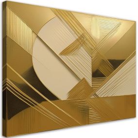 Obraz do salonu Feeby Złota Abstrakcja Glamour Loft 120x80 cm 1szt