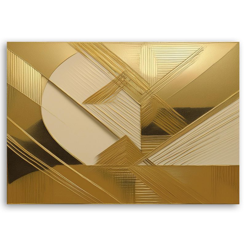Obraz do salonu Feeby Złota Abstrakcja Glamour Loft 120x80 cm 1szt