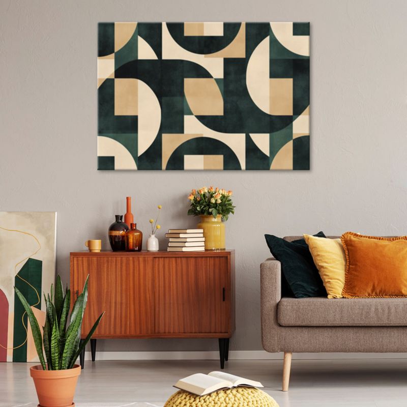 Obraz do salonu nowoczesny Feeby Geometryczna Mozaika Retro 90x60cm 1szt