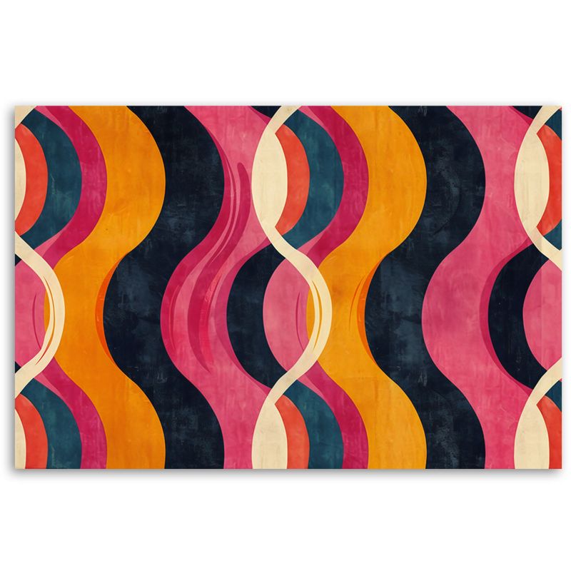 Obraz do salonu nowoczesny Feeby Kolorowa Abstrakcja Vintage 90x60cm 1szt