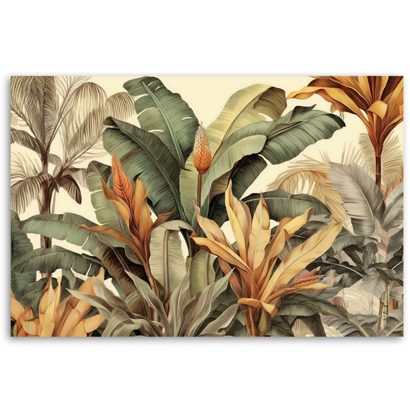 Obraz do salonu pokoju Feeby Liście Bananowca w sepii 120x80cm 1szt