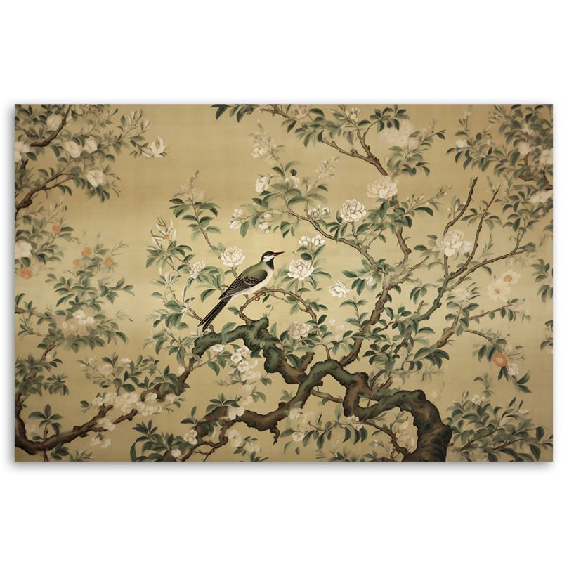 Obraz do salonu pokoju Feeby Ptak Abstrakcja Chinoiserie 60x40cm 1szt