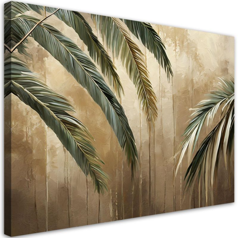 Obraz do salonu pokoju Feeby Tropikalne Palmy 100x70 cm 1szt