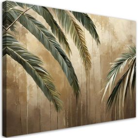 Obraz do salonu pokoju Feeby Tropikalne Palmy 100x70 cm 1szt
