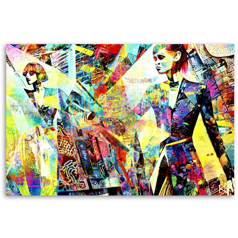 Obraz do salonu pokoju nowoczesny Feeby Modna Kobieta Glamour Kolorowy 120x80cm 1szt