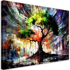 Obraz do salonu sypialni Feeby Abstrakcja Drzewo Natura 60x40cm 1szt
