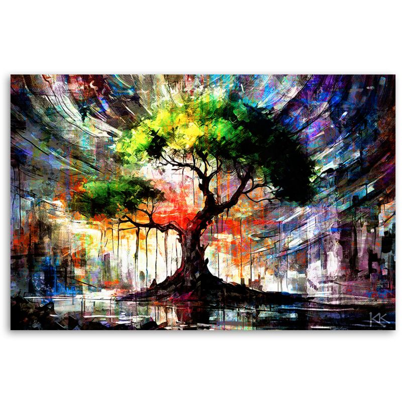 Obraz do salonu sypialni Feeby Abstrakcja Drzewo Natura 60x40cm 1szt