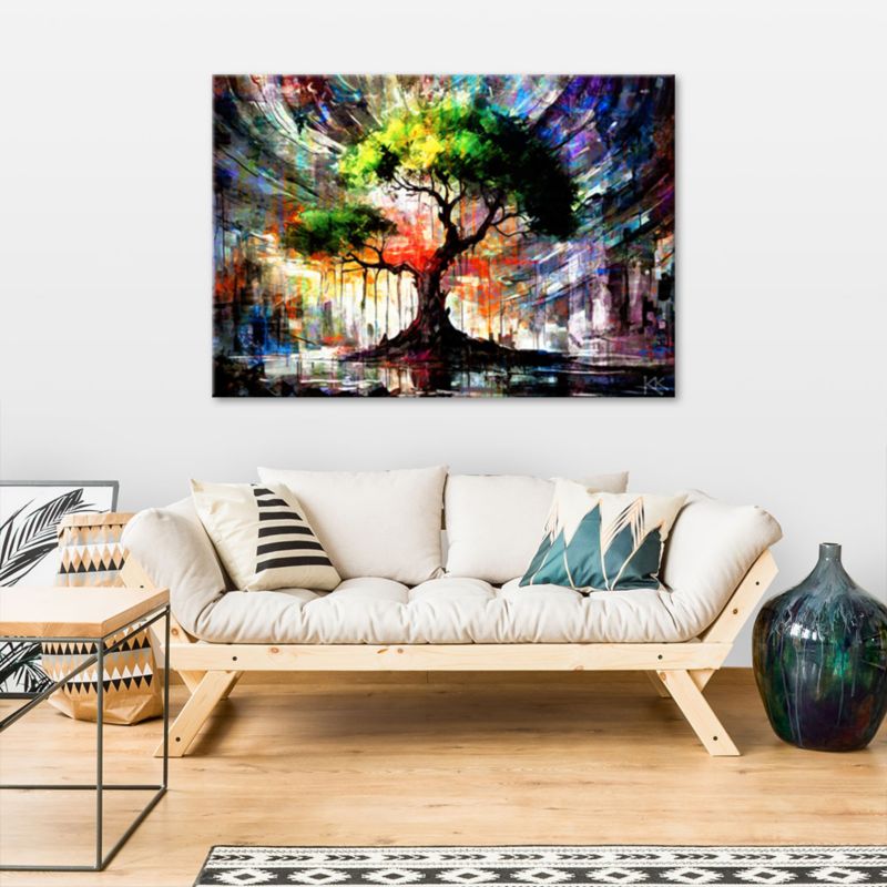 Obraz do salonu sypialni Feeby Abstrakcja Drzewo Natura 90x60cm 1szt