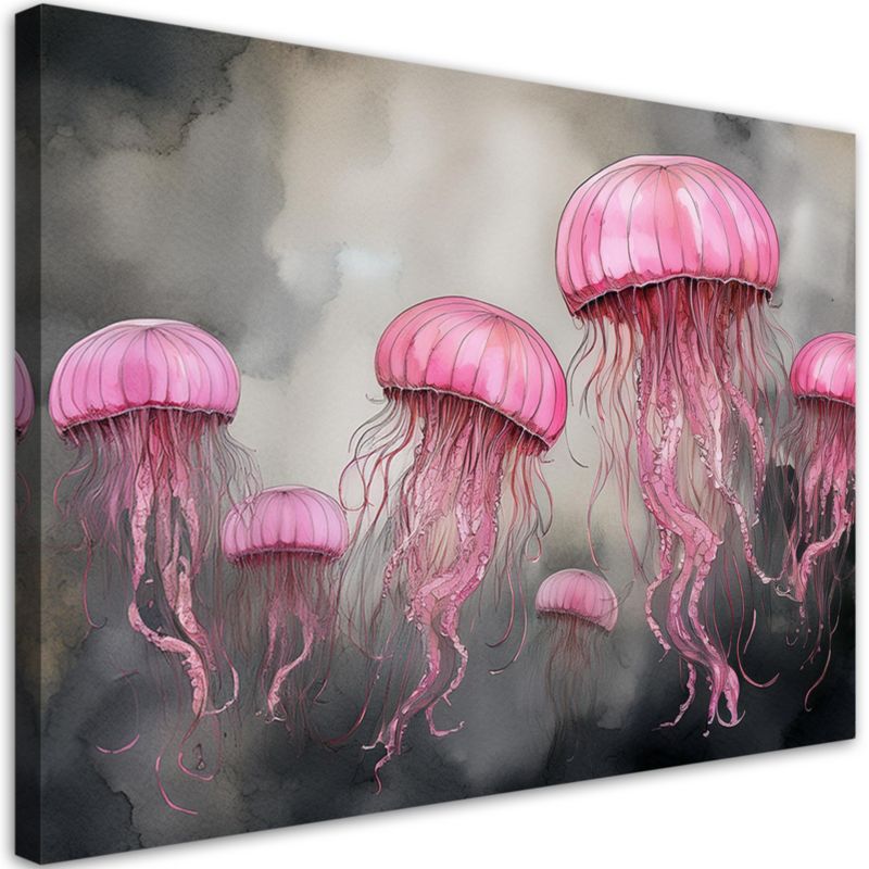 Obraz do salonu sypialni Feeby Abstrakcja Meduzy Morskiej 90x60 cm 1szt