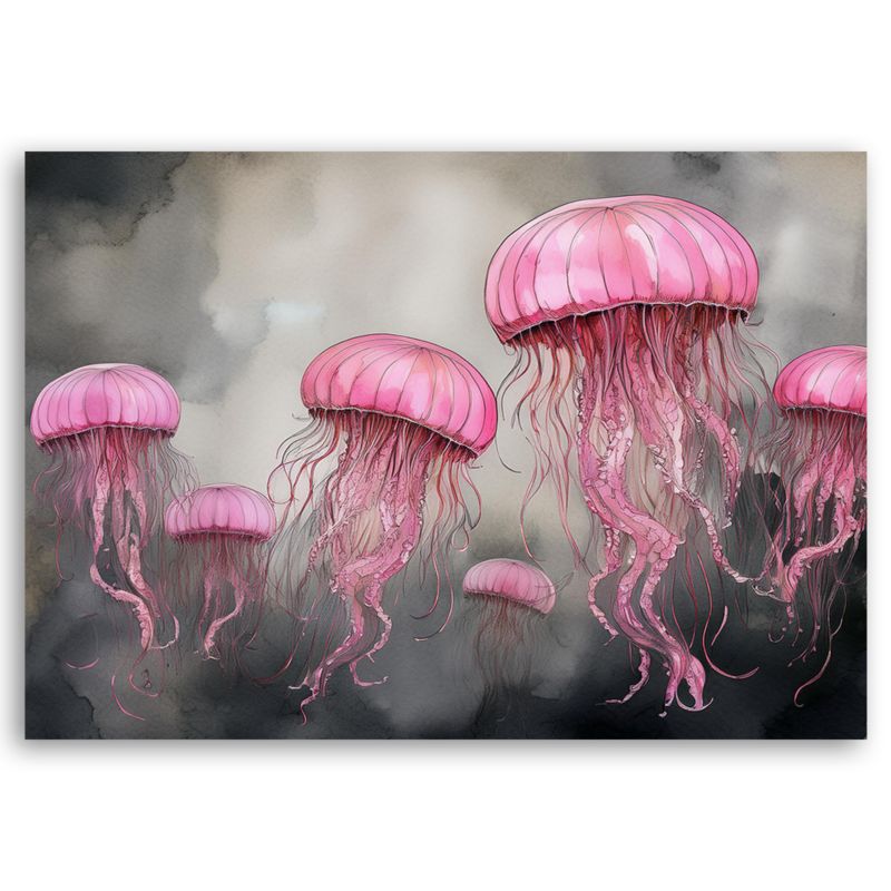 Obraz do salonu sypialni Feeby Abstrakcja Meduzy Morskiej 90x60 cm 1szt